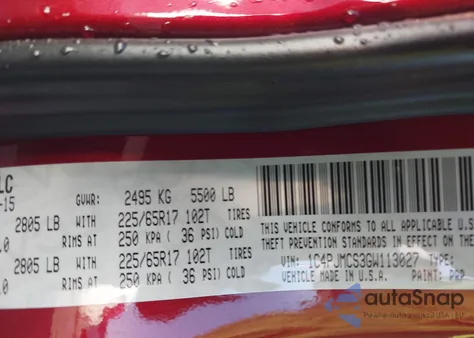 2016 Jeep Cherokee Latitude from USA, damaged, VIN 1C4PJMCS3GW113027